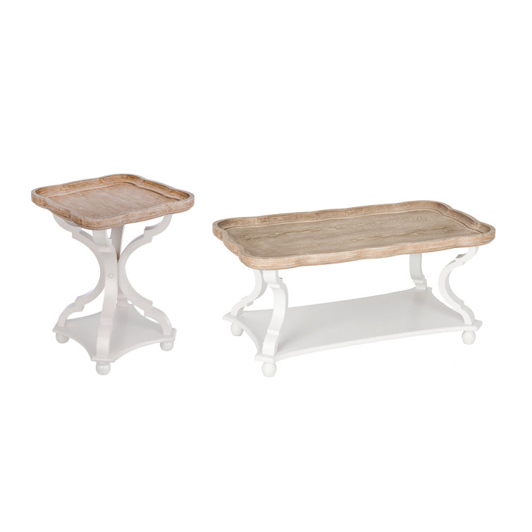 Ophelia & Co. Hein Rustic Farmhouse Coffee Table Set & Reviews
